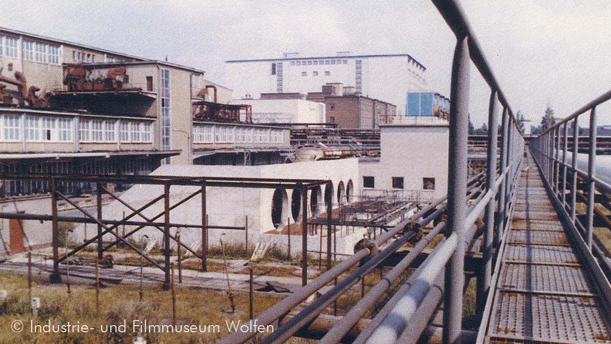 Ein historisches Foto der Filmfabrik Wolfen